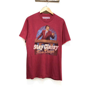 USA 古着 映画 アンカーマン コメディ キャラクター Tシャツ メンズM ANCHORMAN USA古着 アメカジ 古着卸 BA0069