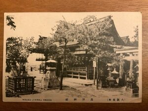 PP-1959 ■送料無料■ 大阪府 高津神社 狐 鳥居 灯篭 人 神社 寺 宗教 建物 建築物 絵葉書 写真 印刷物 古写真/くNAら