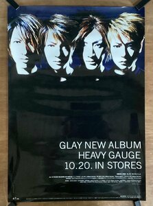 KK-3153■送料無料■GLAY HEAVY GAUGE 音楽 歌手 男性 ポスター CD 印刷物 レトロ アンティーク●画鋲跡あり/くSUら