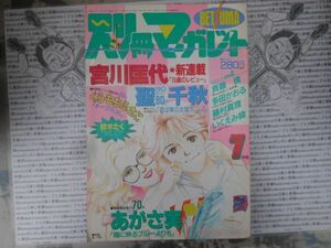 月刊別冊マーガレット 1991 NO.7月号 15歳のレビュー SINGLES イタズラなKiss すっとんきょーな兄妹 みつめていたい　集英社　昭和