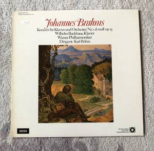 LP-May / 独 DECCA / W.Backhaus (p) BOHM・Wiener Philharmoniker / BRAHMS_Konzert fur Klavier und Orchestra Nr.１ d-moll Op.15 