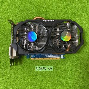 GGA70-59 激安 グラフィックボード GIGABYTE NVIDIA GeForce GTX 750 Ti GDDR5 2GB GV-N75TWF2OC-2GI 認識.画像出力のみ確認 中古 同梱可能