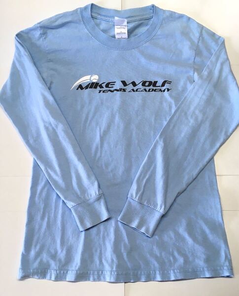 【アメリカ合衆国インポート物古着】GILDAN 長袖Tシャツ(メンズ Sサイズ・ライトブルー/空色)