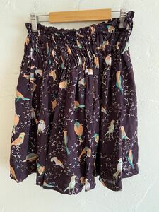 [ free shipping ] used SEE BY CHLOE See by Chloe total pattern skirt silk 100% size 38