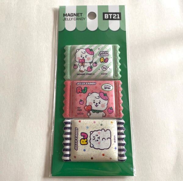 新品 未開封 公式グッズ BT21 マグネット ゼリーキャンディ RJ ジン Jin
