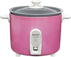パナソニック 炊飯器 1.5合 1人用炊飯器 自動調理鍋 ミニクッカー ピンク SR-MC03-P