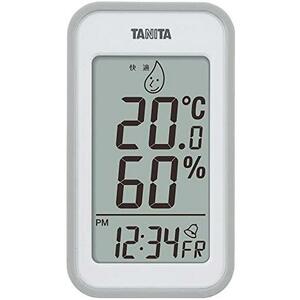 ★パターン(種類):大画面★ タニタ 温湿度計 時計 カレンダー アラーム 温度 湿度 デジタル 壁掛け 卓上 マグネット グレー TT-559 GY