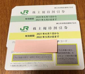 JR東日本　株主優待　割引券　5月末まで　2枚セット
