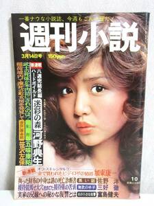 週刊小説 昭和50年 3月14日号 表紙 清水美恵 実業之日本社 RY57