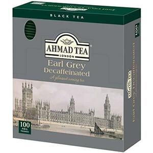 AHMAD TEA ( アーマッドティー ) デカフェ アールグレイ ティーバッグ 100袋入り [ カフェインレス タイプ 個包装 ]