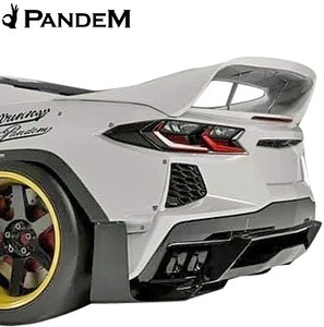 【M’s】 シボレー C8 コルベット (2020y-) PANDEM リアウイング ／ パンデム FRP 未塗装 エアロ パーツ リヤウイング Chevrolet Corvette
