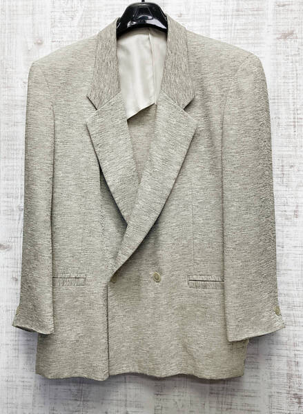 【RADICAL REFIND】ラジカルリファインド ダブルジャケット Mサイズ グレーベージュ系 【中古品】メンズジャケット、ブレザー