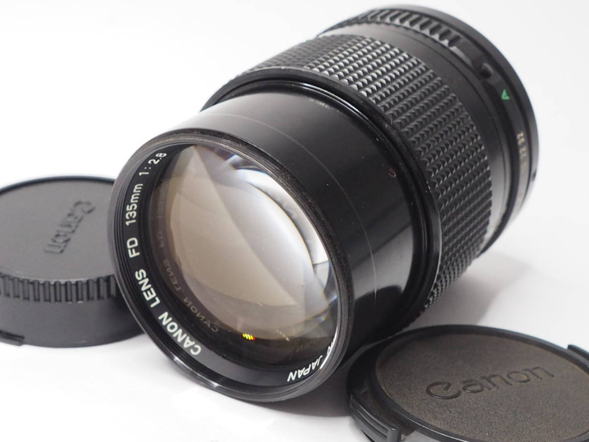 国産原料100% 希少品 CANON New FD 135mm F2 レンズ 防湿庫管理 Y271