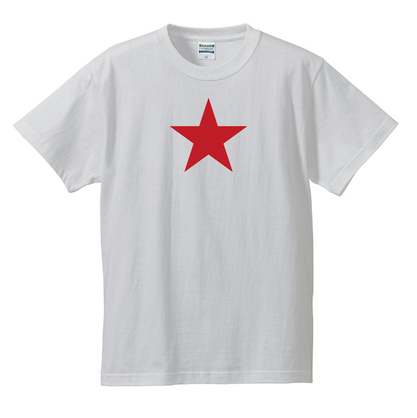 ワンスターTシャツ　2枚セット　Sサイズ(ホワイト×レッド+ホワイト×ブラック)
