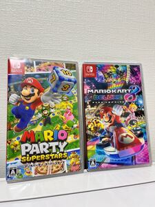 新品未開封 Nintendo Switch マリオカート8デラックスand マリオパーティースーパースターズ