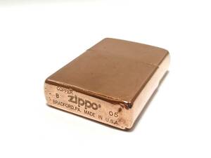 希少 ZIPPO ジッポー SOLID COPPER ソリッド カッパー 純銅製 銅無垢 2005年製 プレーン