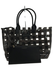 ANTEPRIMA ◆ Tote bag / PVC / Black / Black / Check, ladies' bag, tote bag, others
