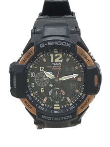 CASIO◆クォーツ腕時計/G-SHOCK/アナログ//ブラック/GA-1100RG-1AJF/グラビティマスター