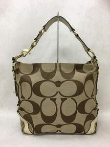 COACH ◆ Handbag_Signature / Canvas / CML, ladies' bag, Handbag, others