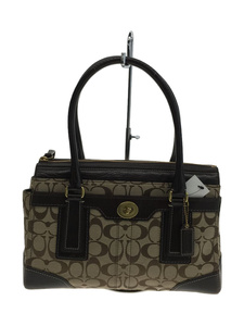 COACH ◆ Handbag / Canvas / BEG, ladies' bag, Handbag, others