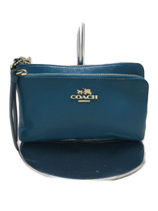 COACH ◆ Pouch /-/ GRN / Plain / Madison Leather / 51928, fashion, ladies' bag, Pouch
