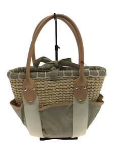 RALPH LAUREN ◆ Tote bag / straw x canvas / BEG, ladies' bag, tote bag, others