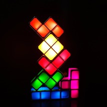 ◆最安にします◆テトリスのランプ ナイトライト インテリア 寝室 LED パズル ユニーク カラフル おしゃれ モダン 照明 AT9831_画像3
