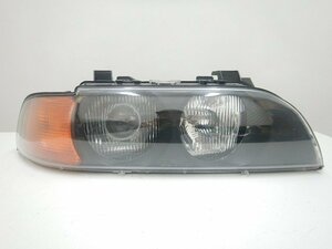 ☆ BMW E39 5シリーズ 右ヘッドライト 前期 コーナーオレンジ ハロゲン (在庫No:A33082) (6521) ☆