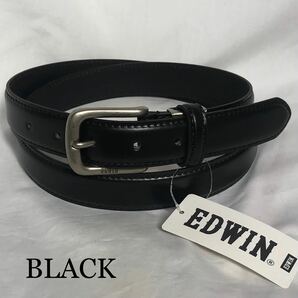 新品 EDWIN エドウィン メンズ ベルト 革 ビジネス カジュアル 黒　6