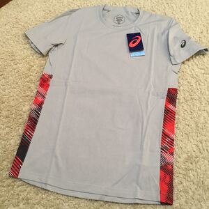 送料無料 新品 asics アシックス 半袖 Tシャツ メンズ M グレー パワーショートスリーブ スポーツウェア トレーニングウェア