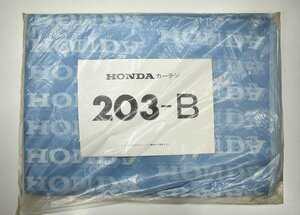 竜R847◆デッドストック 未仕立て 当時物 HONDA ホンダ ロゴ入り レース カーテン 203-B 幅100cm 全長10m 生地