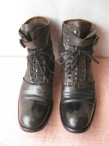 *alfredo BANNISTER men's boots black tea 41 used 