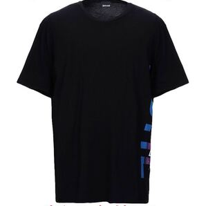 【JUST CAVALLI】ジャスト カヴァリ Tシャツ ブラック 黒 L 新品未使用 タグ付