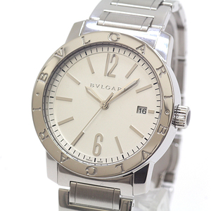 BVLGARI ブルガリ メンズ腕時計 ブルガリブルガリ BB39S シルバー文字盤 自動巻き【中古】