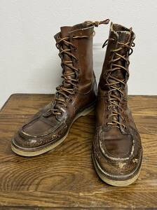 50s. tag Vintage Chippewa boots 9E Red Wing RRL Wesco luck ..US ARMY NAVY CHIPPEWA ALDEN