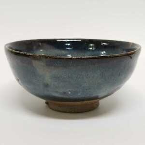 .93) Hagi . mountain root Kiyoshi . blue Hagi rice bowl .. tea cup unused new goods including in a package welcome 