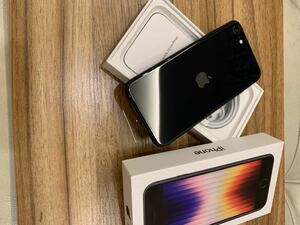 【新品未使用品】iPhone SE3 第3世代 128GB ミッドナイト ブラック 黒 SIMフリー 残債なし