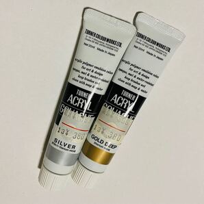【ターナーアクリルガッシュ】20ml水溶性 シルバー ゴールド絵の具 アクリル絵の具 画材 美術用品