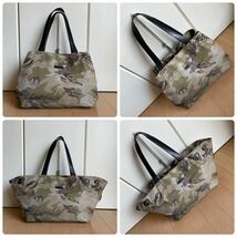 最終価格　ナノユニバース別注Daniel＆Bobダニエル&ボブTROTA-CAMO カモフラトートバッグ中古_画像8