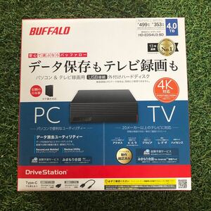 BUFFALO バッファロー 外付けHDD HD-EDS4U-BD 4TB