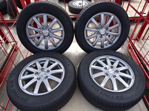 宮城大崎発★ZETRO C4 205/65R15♪★15×6J 5穴 アルミ♪114.3 4本 ラジアル 夏タイヤ♪手渡OK♪オデッセイ ステップワゴン★Cラ66