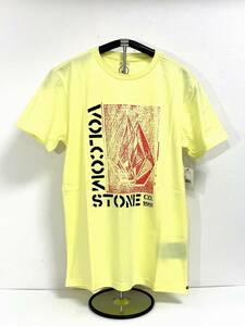 VOLCOM ボルコム AF022201GLY メンズ Mサイズ 半袖Tシャツ プリントティー T-Shirts PrintTee 黄色 イエロー ヴォルコム 新品即決 送料無料