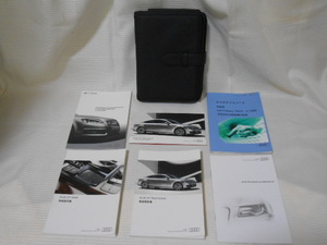 * free shipping / Audi original /AUDI/A7 Sportback/2011 year 3 month / owner manual / manual / complete set *A2202-12