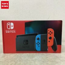 1円～ 動作確認/初期化済 Nintendo Switch HAC-001(-01) 本体 ネオンブルー ネオンレッド_画像1