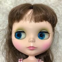 1円～ 箱無 Blythe ブライス 本体 茶髪 ロングヘア イチゴ柄 ワンピース_画像4