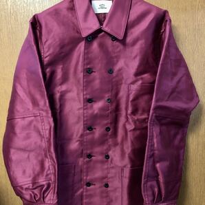 希少新品 Outil ウティ VESTE BEAUNE ダブルブレスト ワークジャケット フレンチモールスキン BEAUJOLAIS ボジョレー ワインレッド 2 M