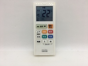 OHM　エアコンリモコン　OAR-N9　中古品A-8681