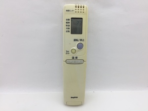 SANYO　エアコンリモコン　RCS-ZP1　中古品A-6846