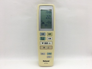 National　エアコンリモコン　A75C3020　中古品A-7642