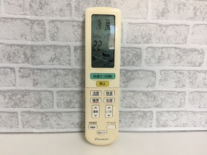 DAIKIN　エアコンリモコン　ARC472A2　中古品A-9720